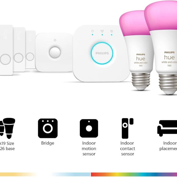 NEW Philips - Hue Security Sensor Starter Kit - White -FREE S/H - Picture 2 of 7